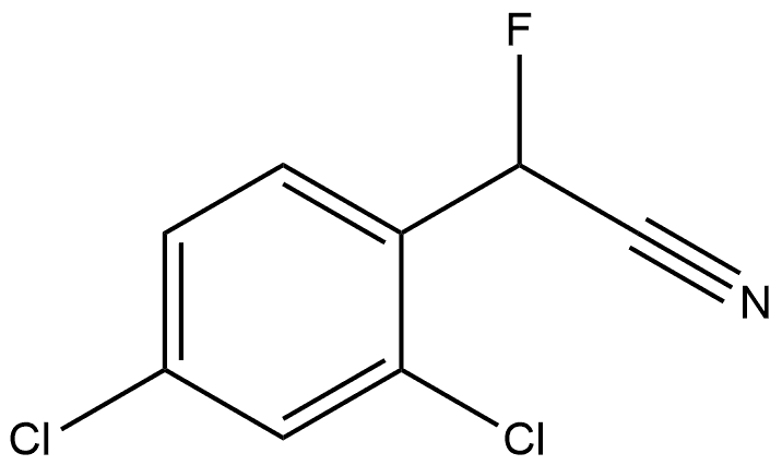 Benzeneacetonitrile, 2,4-dichloro-α-fluoro- 结构式