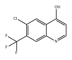 6-氯-7-(三氟甲基)喹啉-4-醇 结构式