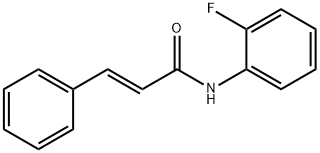 N-(2-氟苯基)肉桂酰胺 结构式