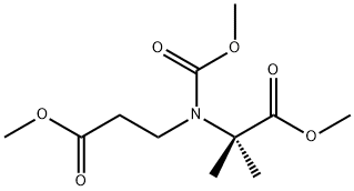 Alanine, N-(methoxycarbonyl)-N-(3-methoxy-3-oxopropyl)-2-methyl-, methyl ester 结构式