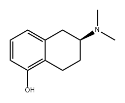 (S)-6-(二甲氨基)-5,6,7,8-四氢萘-1-醇 结构式