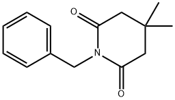 2,6-Piperidinedione, 4,4-dimethyl-1-(phenylmethyl)- 结构式