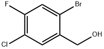 (2-溴-5-氯-4-氟苯基)甲醇 结构式