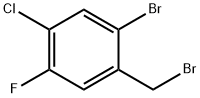 2-Bromo-4-chloro-5-fluorobenzyl bromide 结构式