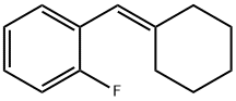 Benzene, 1-(cyclohexylidenemethyl)-2-fluoro- 结构式