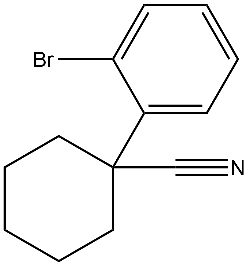 Cyclohexanecarbonitrile, 1-(2-bromophenyl)- 结构式