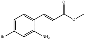 2-Propenoic acid, 3-(2-amino-4-bromophenyl)-, methyl ester, (2E)- 结构式