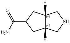 (3aR,6aS)-rel-octahydro-Cyclopenta[c]pyrrole-5-carboxaMide (Relative stereocheMistry) 结构式