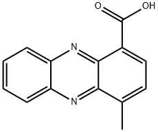 1-Phenazinecarboxylic acid, 4-methyl- 结构式