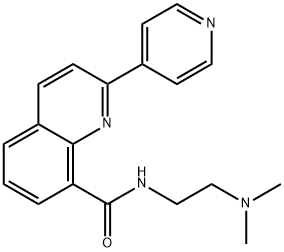 N-(2-(Dimethylamino)ethyl)-2-(pyridin-4-yl)quinoline-8-carboxamide 结构式