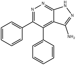 4,5-DIPHENYL-1H-PYRAZOLO[3,4-C]PYRIDAZIN-3-AMINE 结构式