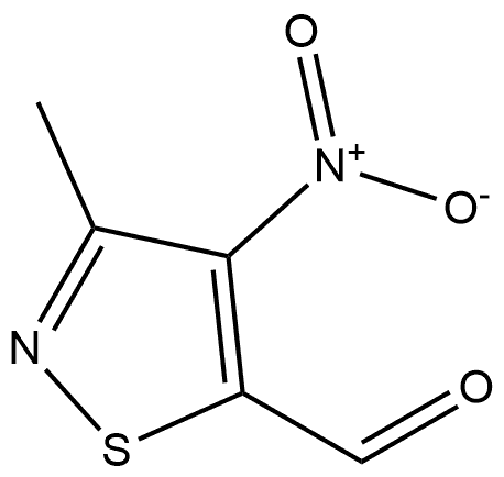 3-methyl-4-nitroisothiazole-5-carbaldehyde 结构式