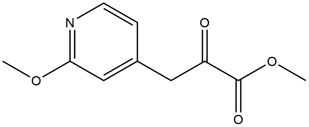 4-Pyridinepropanoic acid, 2-Methoxy-α-oxo-, Methyl ester 结构式