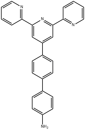 4'-[2,2':6',2'-三吡啶]-4'-基[1,1'-联苯]-4-胺 结构式