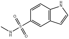 N-甲基-1H-吲哚-5-磺酰胺 结构式
