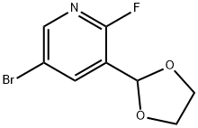 5-溴-3-(1,3-二恶兰-2-基)-2-氟吡啶 结构式