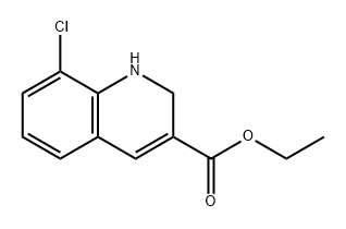 3-Quinolinecarboxylic acid, 8-chloro-1,2-dihydro-, ethyl ester 结构式