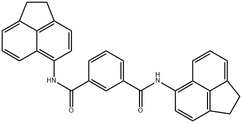 1-N,3-N-bis(1,2-dihydroacenaphthylen-5-yl)benzene-1,3-dicarboxamide 结构式