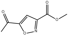 5-乙酰基-3-异噁唑羧酸甲酯 结构式