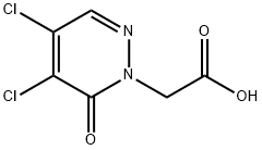 2-(4,5-二氯-6-氧代哒嗪-1(6H)-基)乙酸 结构式