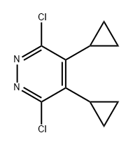 3,6-二氯-4,5-二环丙基哒嗪 结构式