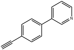 3-(4-乙炔基苯基)吡啶 结构式