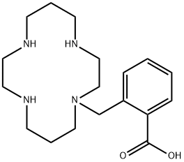 Benzoic acid, 2-(1,4,8,11-tetraazacyclotetradec-1-ylmethyl)- 结构式