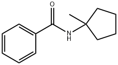Benzamide, N-(1-methylcyclopentyl)- 结构式