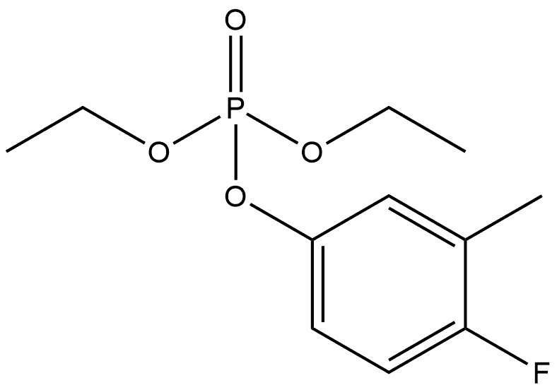 Diethyl 4-fluoro-3-methylphenyl phosphate 结构式