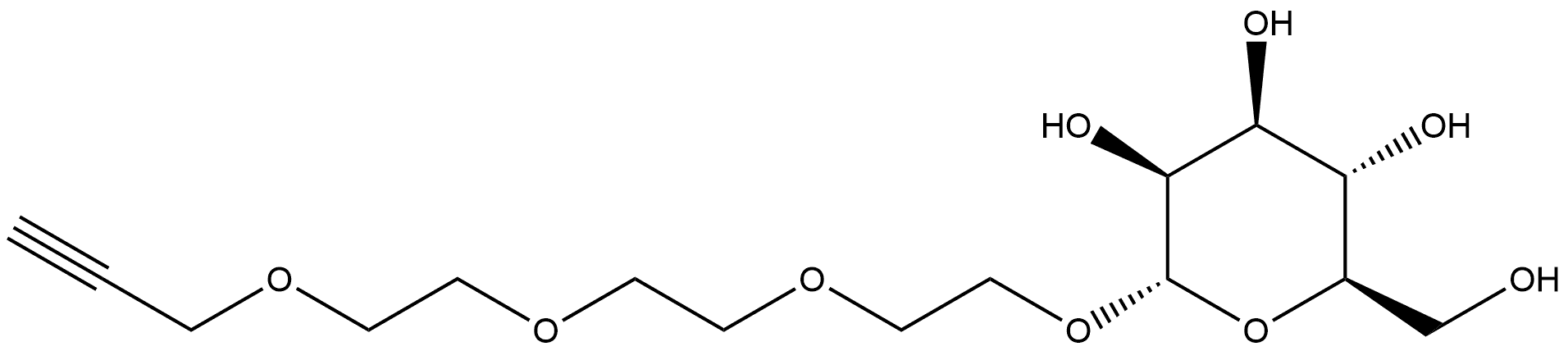 ALPHA-MANN-PEG3-ALKYNE 结构式