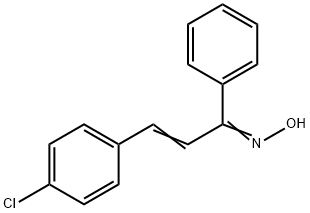 2-Propen-1-one, 3-(4-chlorophenyl)-1-phenyl-, oxime 结构式