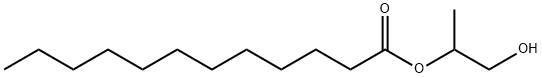 Lauric acid 2-hydroxy-1-methylethyl ester 结构式