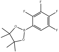 4,4,5,5-四甲基-2-(2,3,4,5-四氟苯基)-1,3,2-二氧苯甲醛 结构式