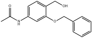 Acetamide, N-[4-(hydroxymethyl)-3-(phenylmethoxy)phenyl]- 结构式