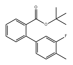 4′-甲基-1,1′-联苯-2-羧酸叔丁酯 结构式