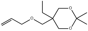 5-[(烯丙基氧基)甲基]-5-乙基-2,2-二甲基-1,3-二氧六环 结构式