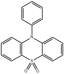 10H-Phenothiazine, 10-phenyl-, 5,5-dioxide 结构式