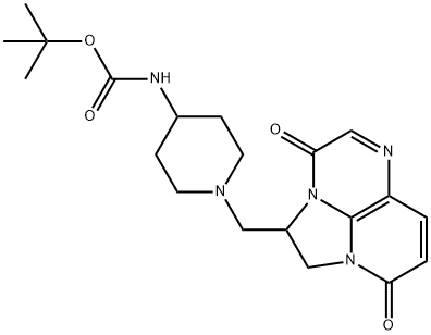 Carbamic acid, N-[1-[(1,2-dihydro-3,8-dioxo-3H,8H-2a,5,8a-triazaacenaphthylen-2-yl)methyl]-4-piperidinyl]-, 1,1-dimethylethyl ester