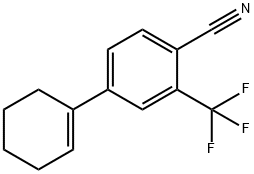 4-(1-环己烯-1-基)-2-(三氟甲基)苄腈 结构式