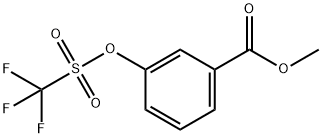 3-三氟甲磺酰氧基苯甲酸甲酯 结构式