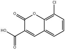 8-Chloro-2-oxo-2H-chromene-3-carboxylic acid 结构式