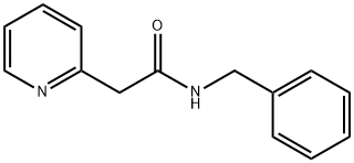 N-苄基-2-(吡啶-2-基)乙酰胺 结构式