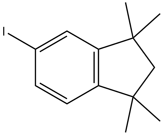 5-碘-1,1,3,3-四甲基-2,3-二氢-1H-茚 结构式