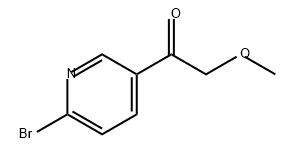 1-(6-溴吡啶-3-基)-2-甲氧基乙-1-酮 结构式