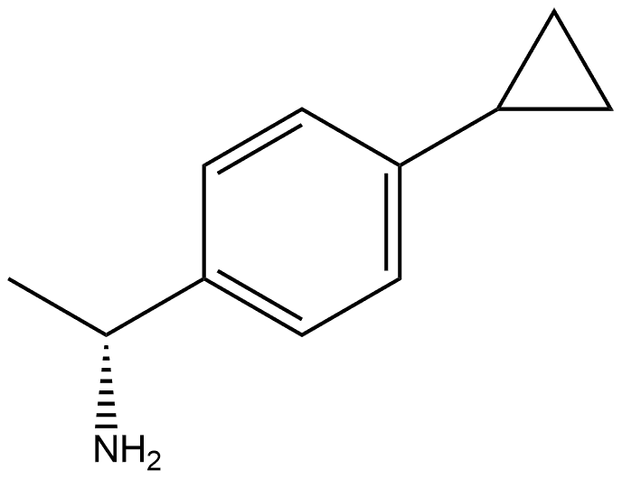 Benzenemethanamine, 4-cyclopropyl-α-methyl-, (αR)- 结构式