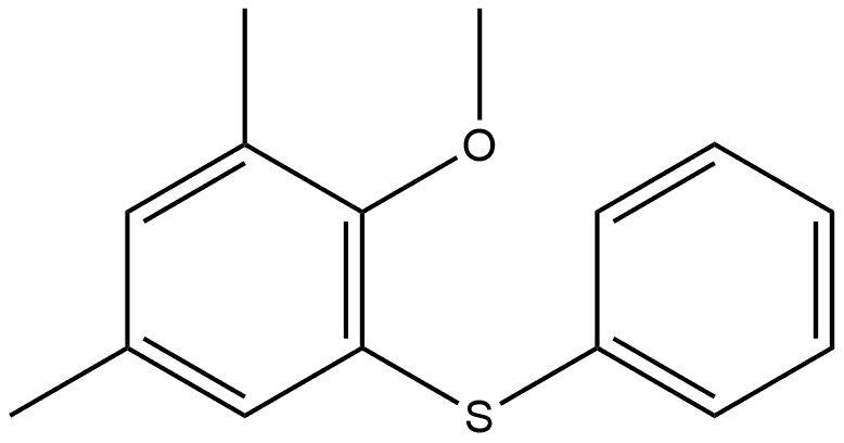 2-Methoxy-1,5-dimethyl-3-(phenylthio)benzene 结构式