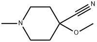 4-Piperidinecarbonitrile, 4-methoxy-1-methyl- 结构式