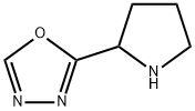 1,3,4-Oxadiazole, 2-(2-pyrrolidinyl)- 结构式