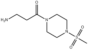 3-氨基-1-(4-(甲基磺酰基)哌嗪-1-基)丙-1-酮 结构式