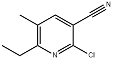 3-Pyridinecarbonitrile, 2-chloro-6-ethyl-5-methyl- 结构式